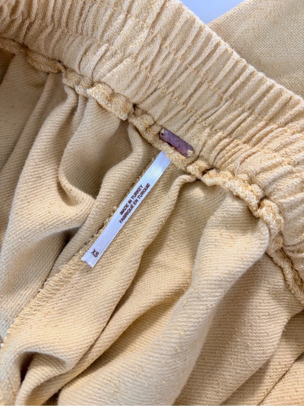 Free People Wide-Leg Pants in Mustard